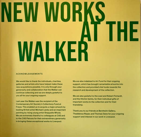 New Aquisitions  The Walker Gallery